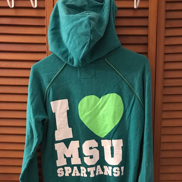 Victoria’s Secret Pink MSU collegiate hoodie - Picture 4 of 5